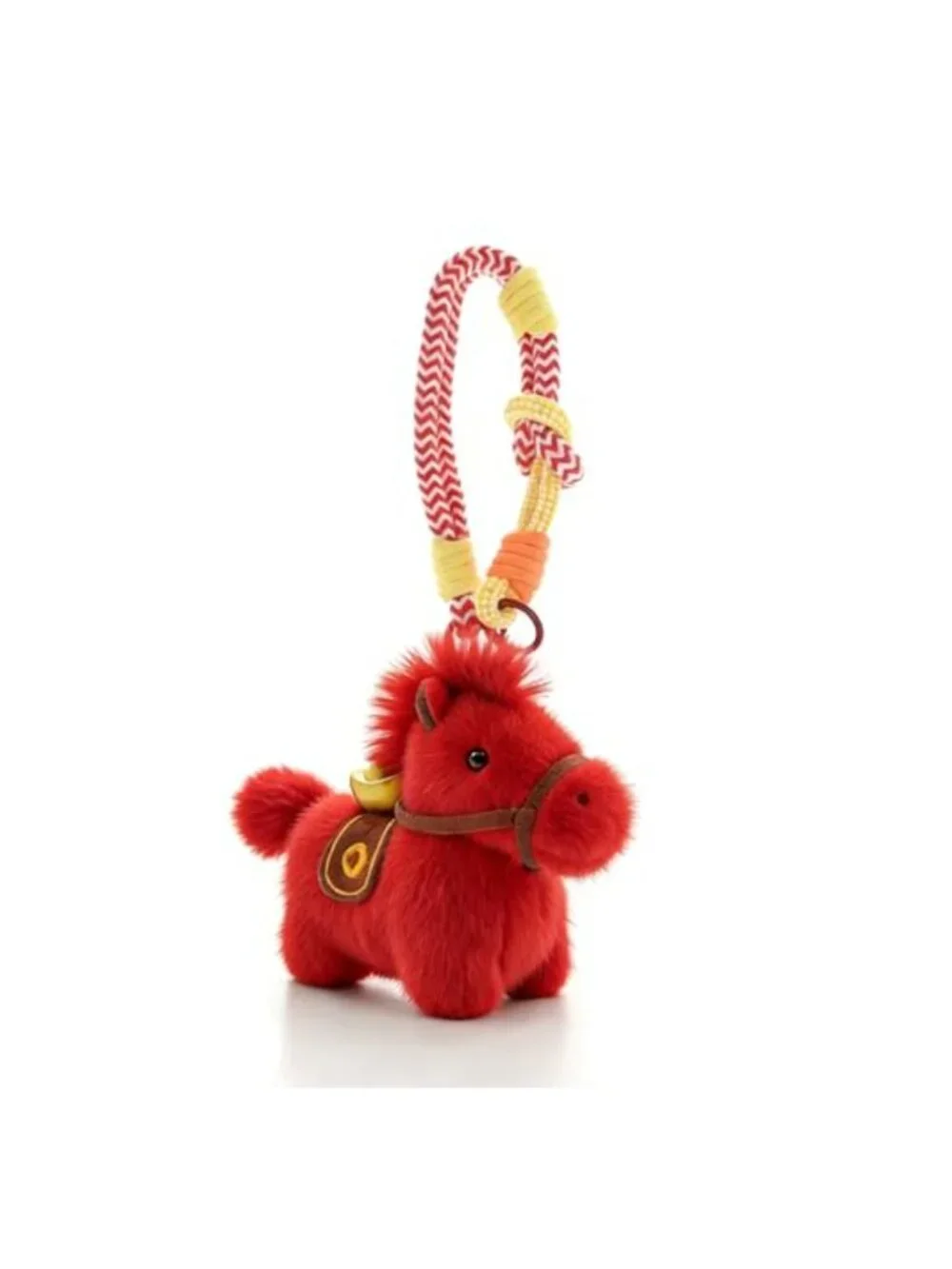 Kawaii Horse Bag Charm Plush Keychain for Purses Backpacks Chinese Zodiac New